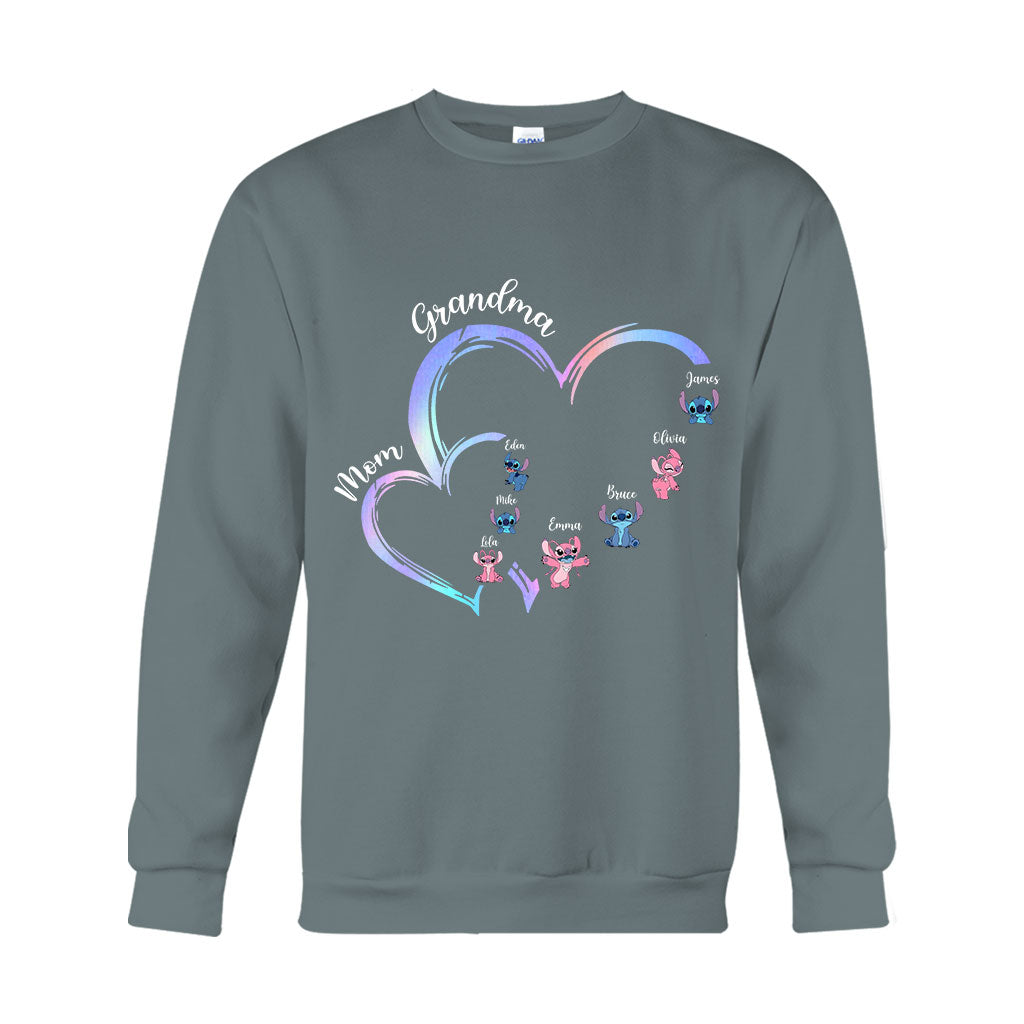 Personalized Grandma T-Shirt & Hoodie with Ohana Design for Family Gifts T-shirt & Hoodie GradoCreations