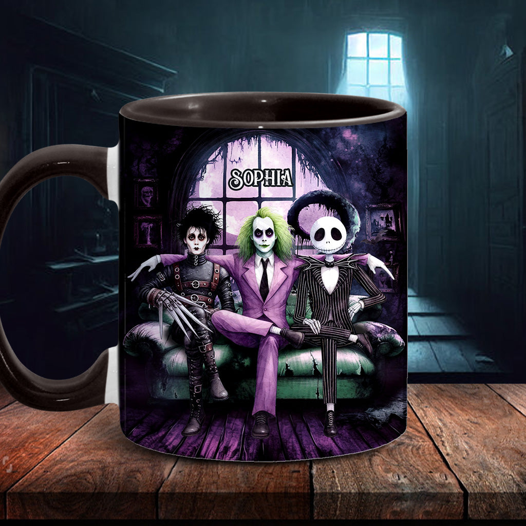 Personalized Accent Mug with Custom Name for Halloween Gift Accent Mug GradoCreations