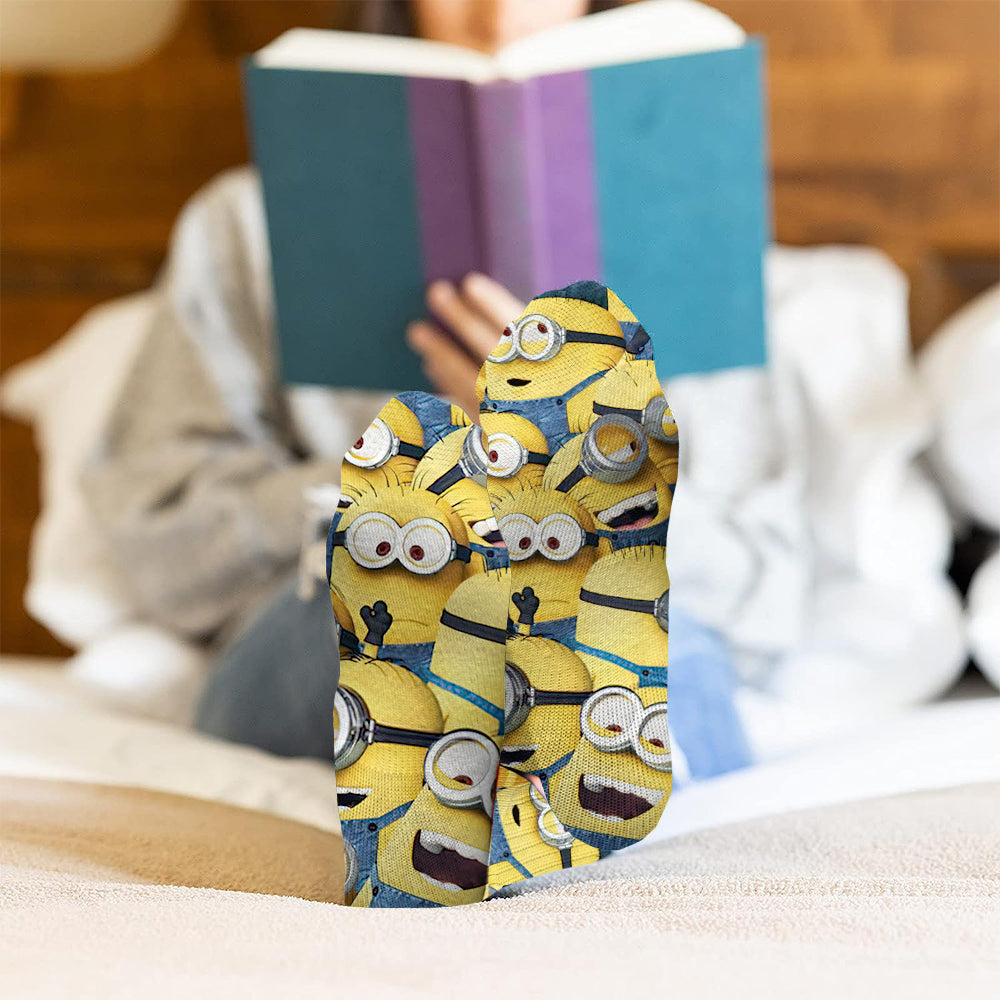 Personalized Cute Monster Socks Custom Name Gift for Kids Socks GradoCreations