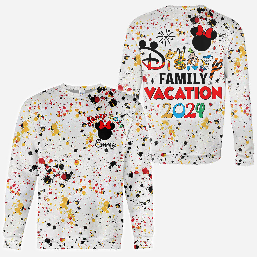 Personalized Disney Family Vacation All Over Shirt for Kids All Over Shirt GradoCreations