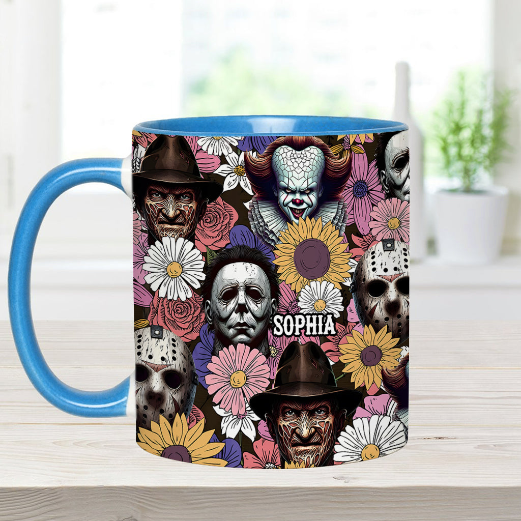 Personalized Horror Accent Mug with Custom Name for Fans Accent Mug GradoCreations
