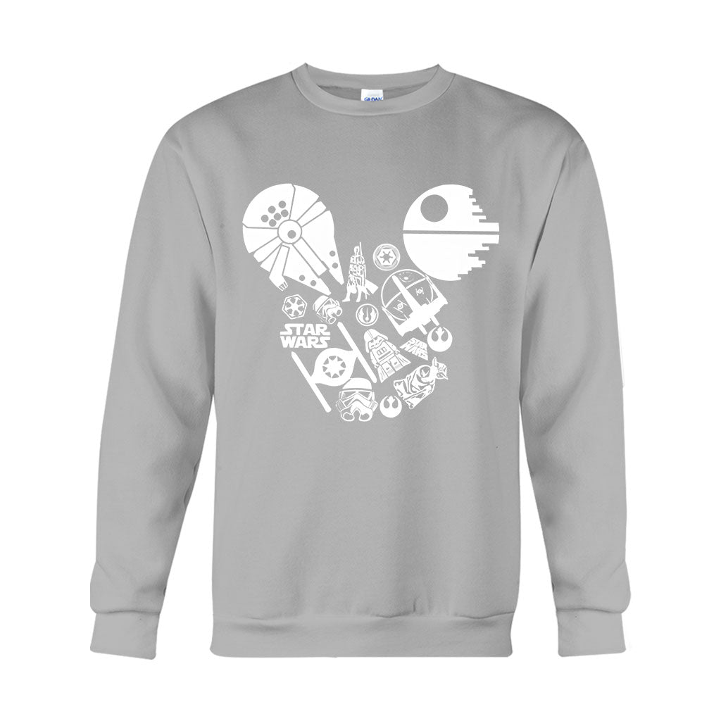 Personalized Star Wars Mouse Ears T-shirt & Hoodie Gift for Fans T-shirt & Hoodie GradoCreations