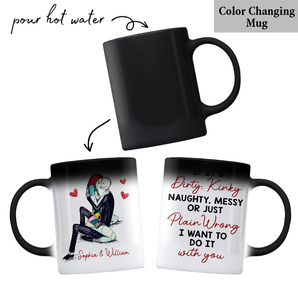 Personalized Kinky Couple Mug Custom Name Gift for Valentine's Day Mug GradoCreations