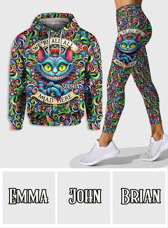 Personalized Cat Design Hoodie & Leggings Set for Women Hoodie & Leggings GradoCreations
