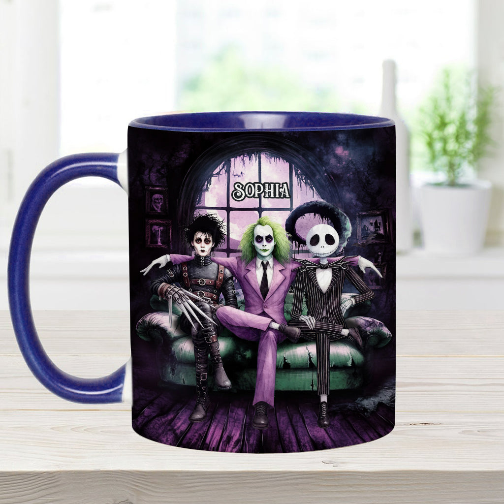 Personalized Accent Mug with Custom Name for Halloween Gift Accent Mug GradoCreations