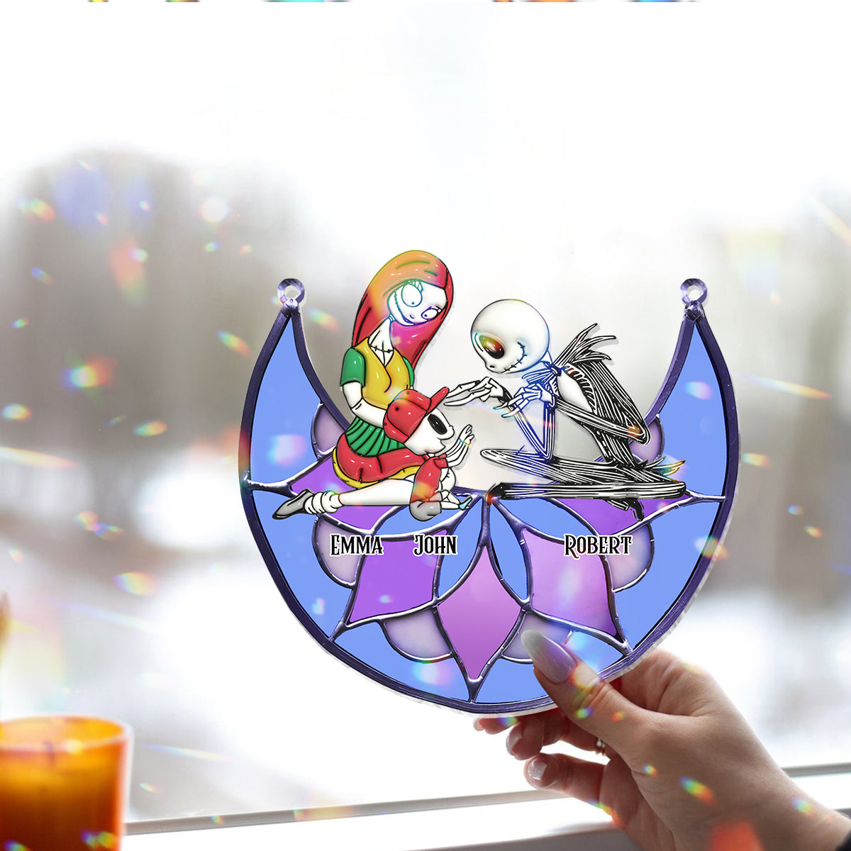 Personalized Nightmare Window Hanging Suncatcher Ornament Gift for Animal Lovers Window Hanging Suncatcher Ornament GradoCreations