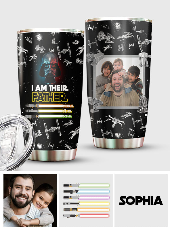 Personalized Father Tumbler Custom Name Galaxy Design Gift Tumbler GradoCreations