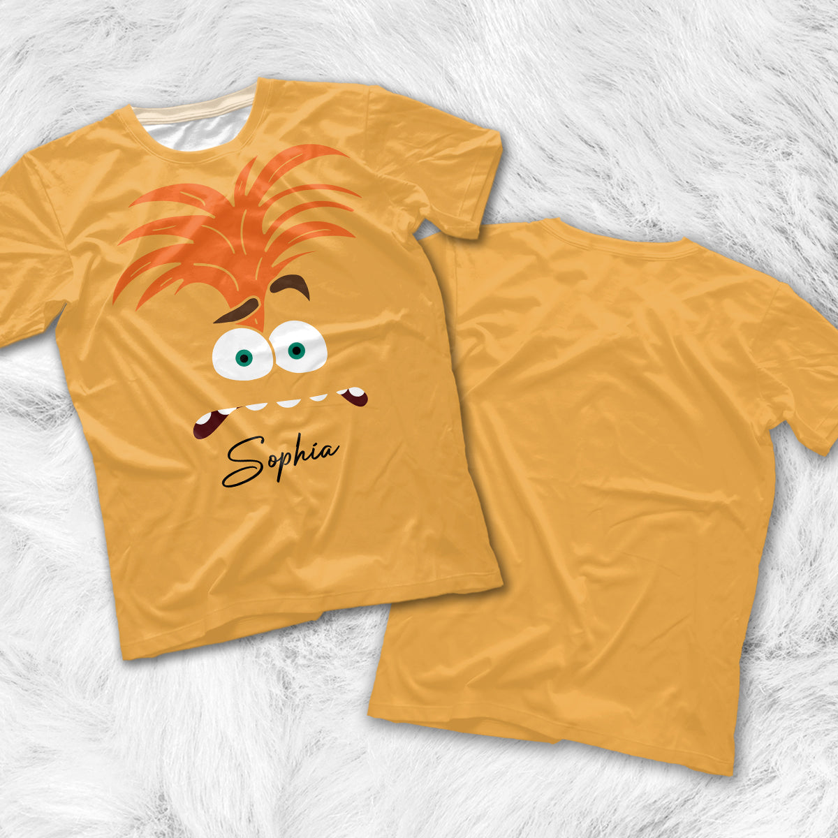 Personalized Inside Out All Over Shirt & Shorts Set for Kids All Over Shirt & Women Shorts GradoCreations