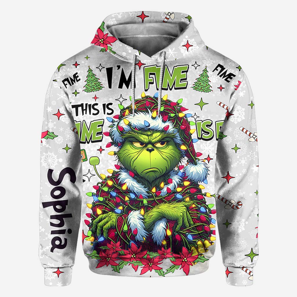 Personalized Christmas All Over Shirt Grinch Design Gift All Over Shirt GradoCreations
