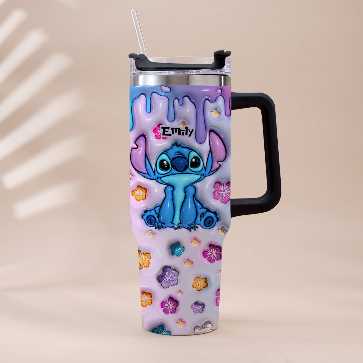 Personalized Ohana Tumbler with Handle Custom Name Gift Idea Tumbler With Handle GradoCreations