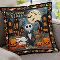 Personalized Nightmare Throw Pillow Halloween Gift for Kids Throw Pillow GradoCreations