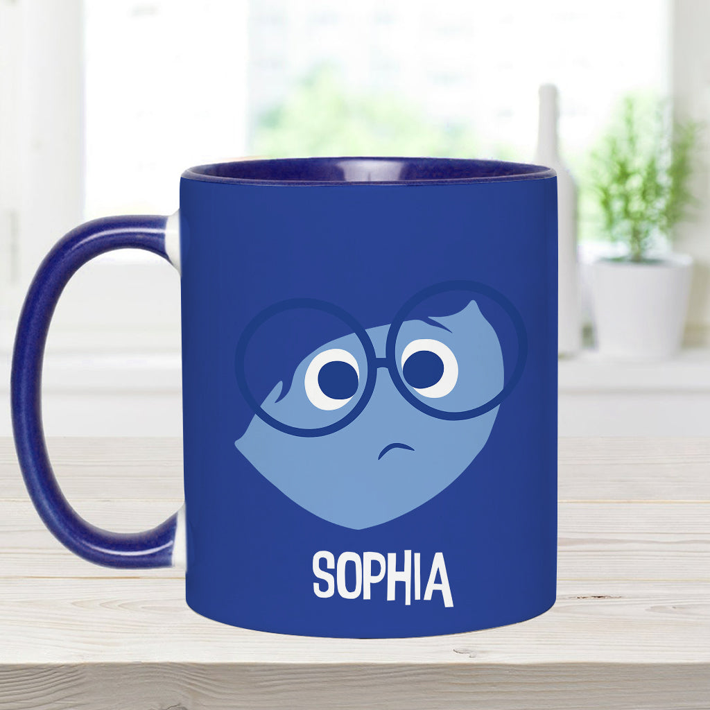 Personalized Two-Tone Accent Mug Custom Name Gift Accent Mug GradoCreations