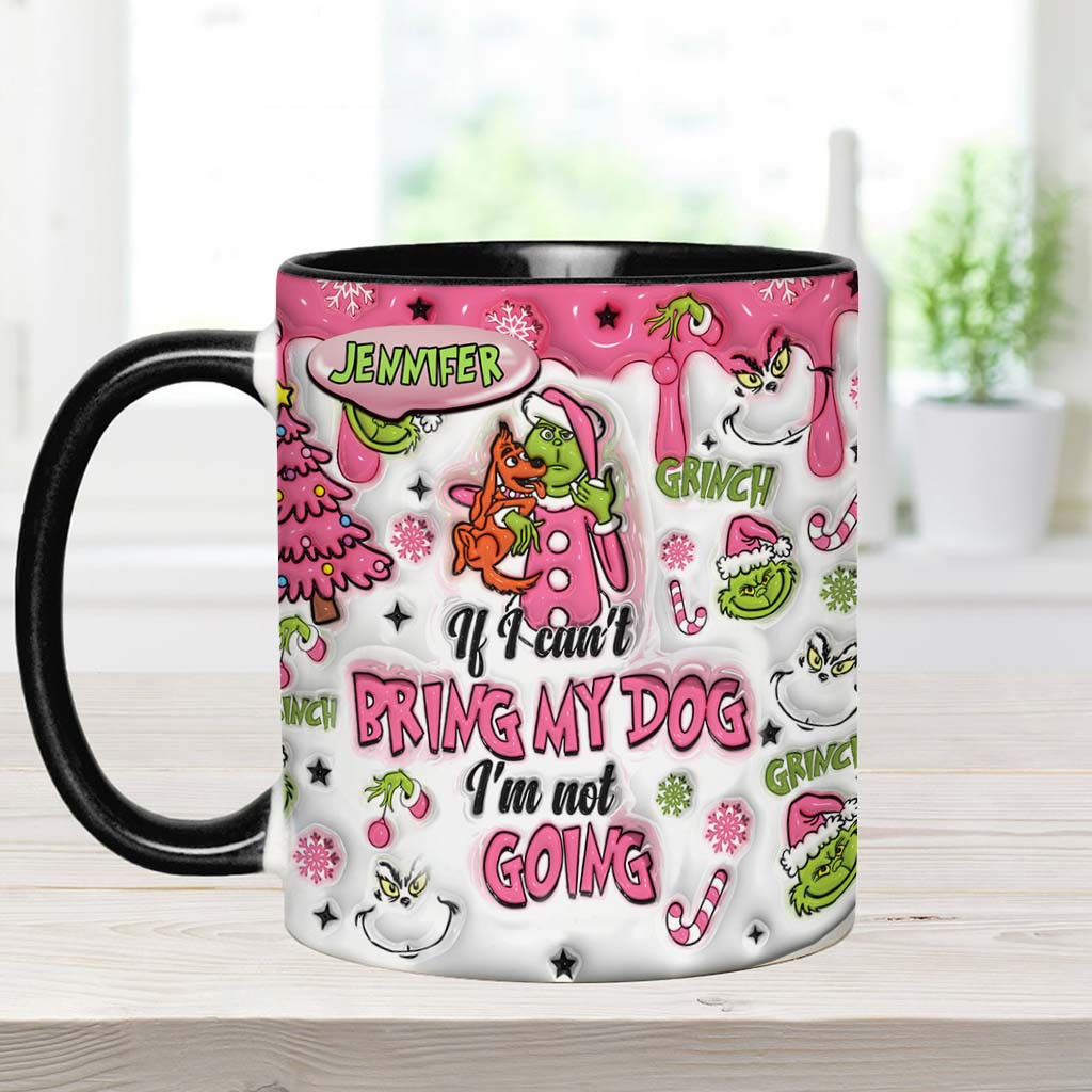 Personalized Grinch Accent Mug Custom Name Gift for Dog Lovers Accent Mug GradoCreations
