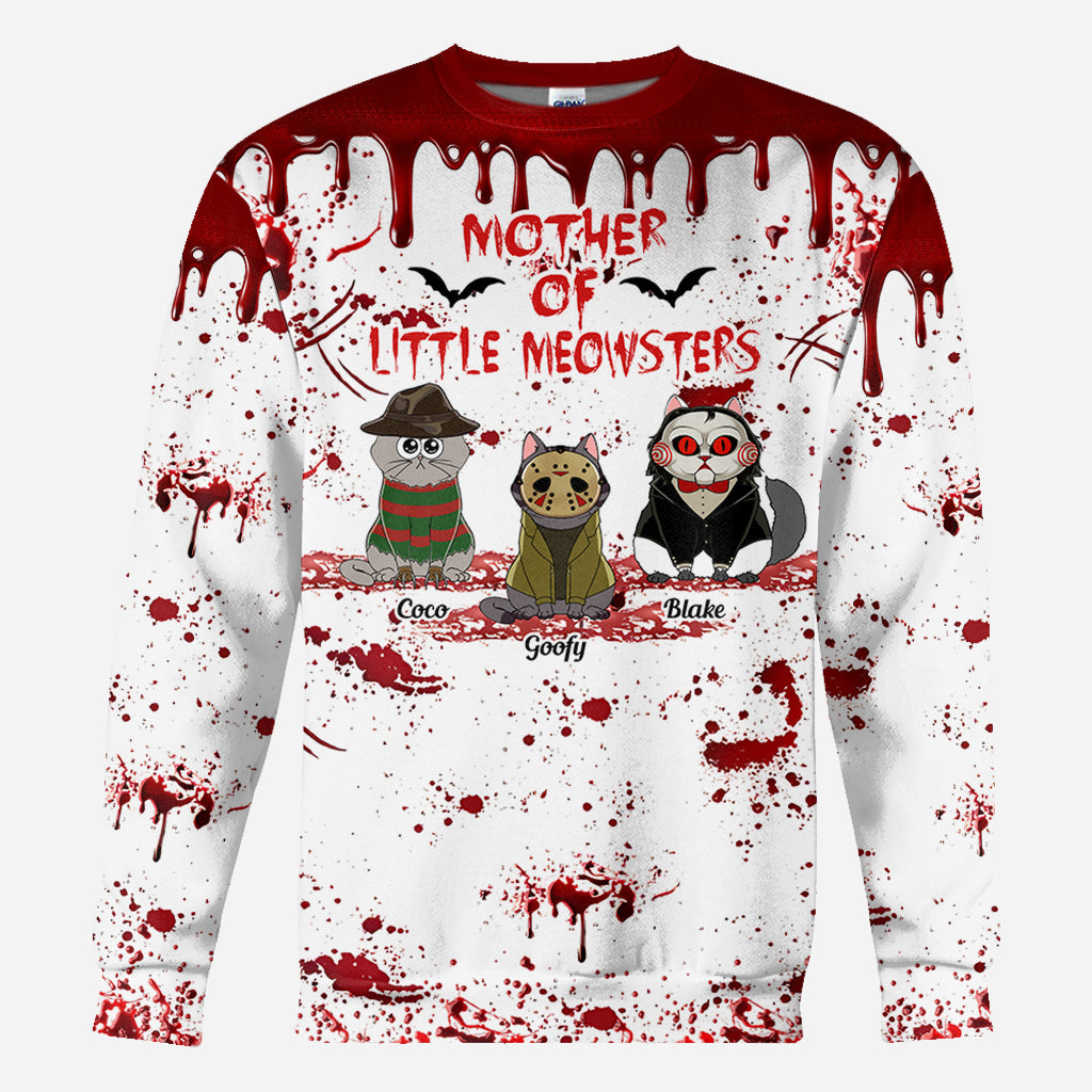 Personalized Cat Themed All-Over Print Shirt for Cat Lovers All Over Shirt GradoCreations