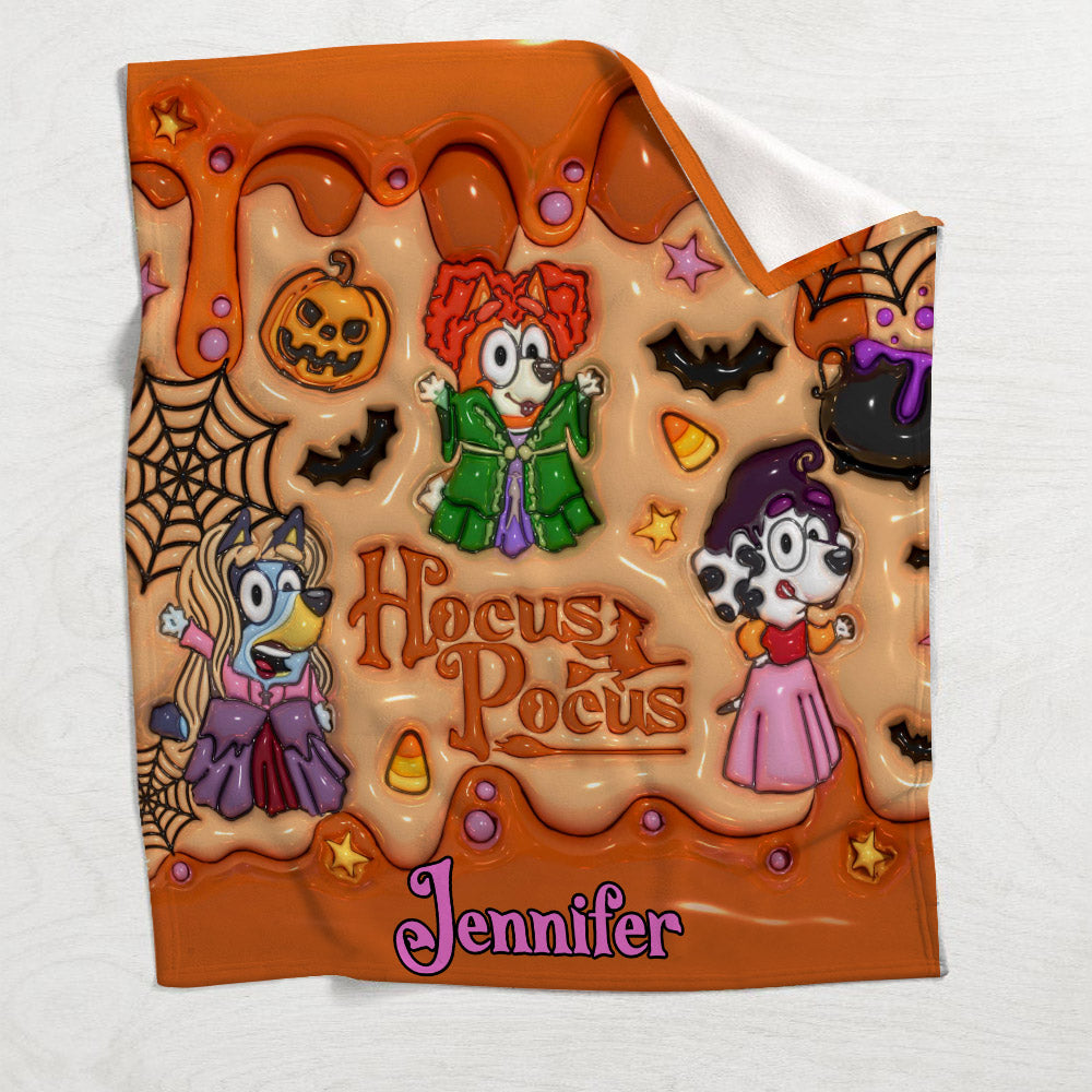 Personalized Hocus Pocus Halloween Blanket Gift for Kids Blanket GradoCreations