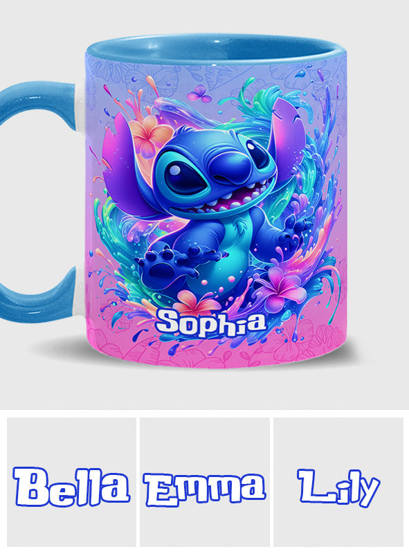 Personalized Ohana Accent Mug Custom Name Gift for Mom Accent Mug GradoCreations