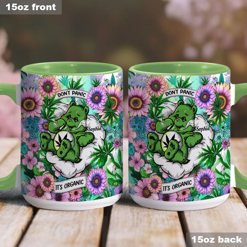 Personalized Weed Accent Mug Custom Name Gift for Her Accent Mug GradoCreations