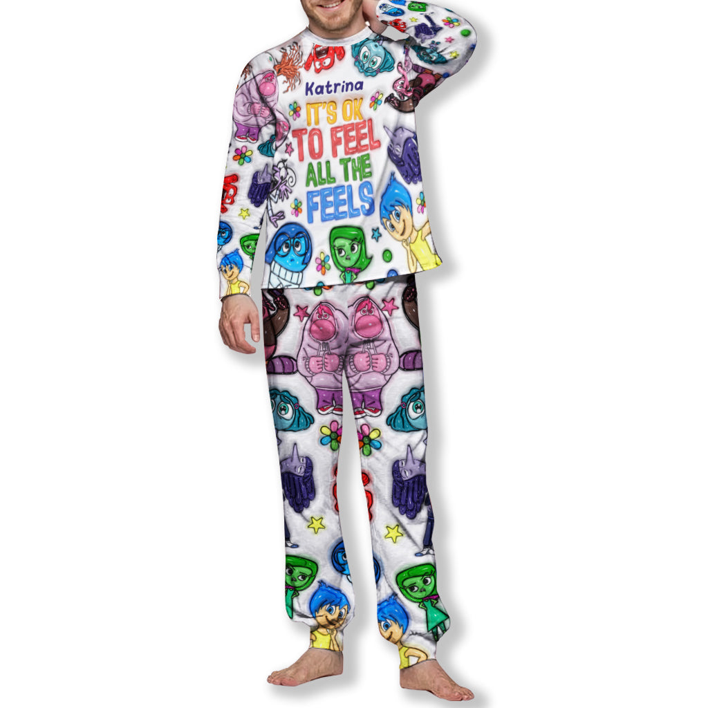Personalized Pajama Set Cute Long Sleeve Leggings Gift for Kids Pajamas Set GradoCreations