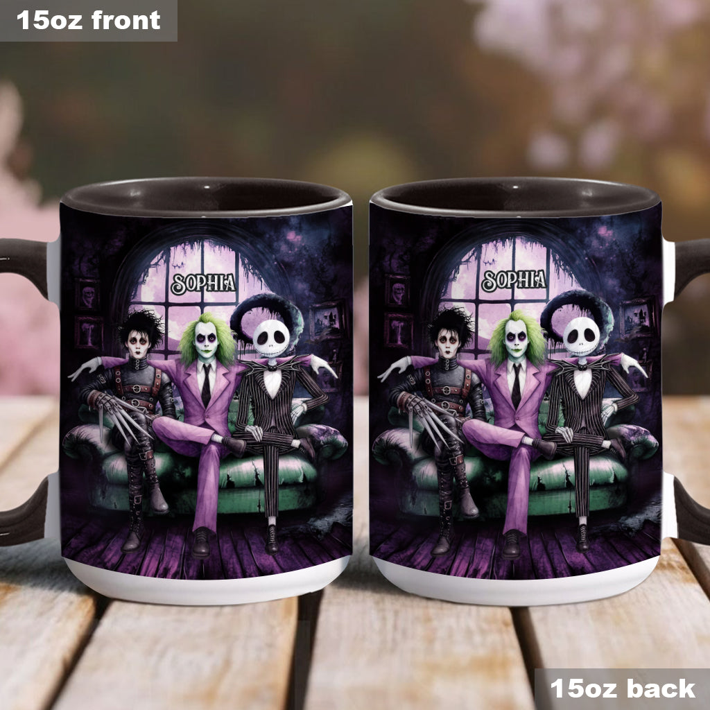 Personalized Accent Mug with Custom Name for Halloween Gift Accent Mug GradoCreations
