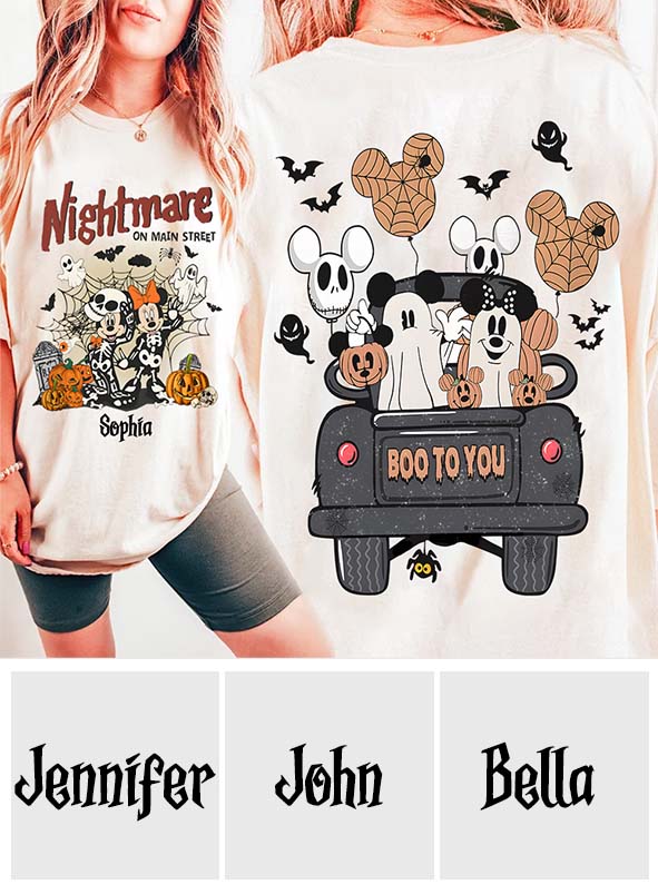 Personalized Nightmare On Main Street Mouse All Over Shirt for Halloween Gift All Over Shirt GradoCreations