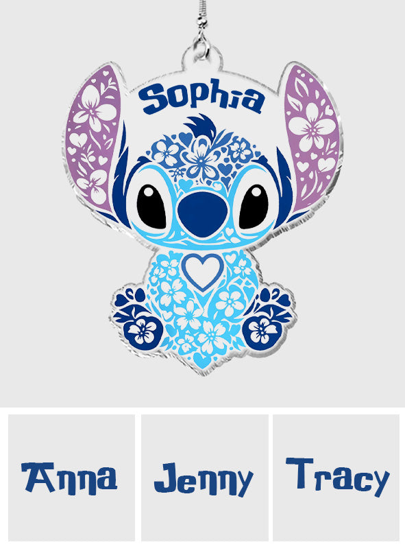 Personalized Ohana Ornament Custom Name Gift for Christmas Ornament GradoCreations