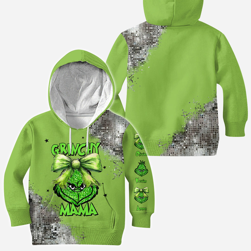 Personalized Grinch All Over Shirt Custom Christmas Gift for Mom All Over Shirt GradoCreations