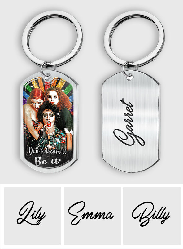 Personalized LGBT Support Epoxy Metal Keychain Unique Gift Epoxy Metal Keychain GradoCreations
