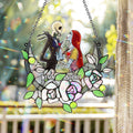 Personalized Nightmare Suncatcher Ornament with Roses for Home Decor Window Hanging Suncatcher Ornament GradoCreations