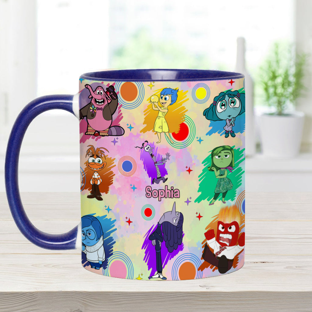 Personalized Accent Mug with Emotions Design Gift for Friends Accent Mug GradoCreations