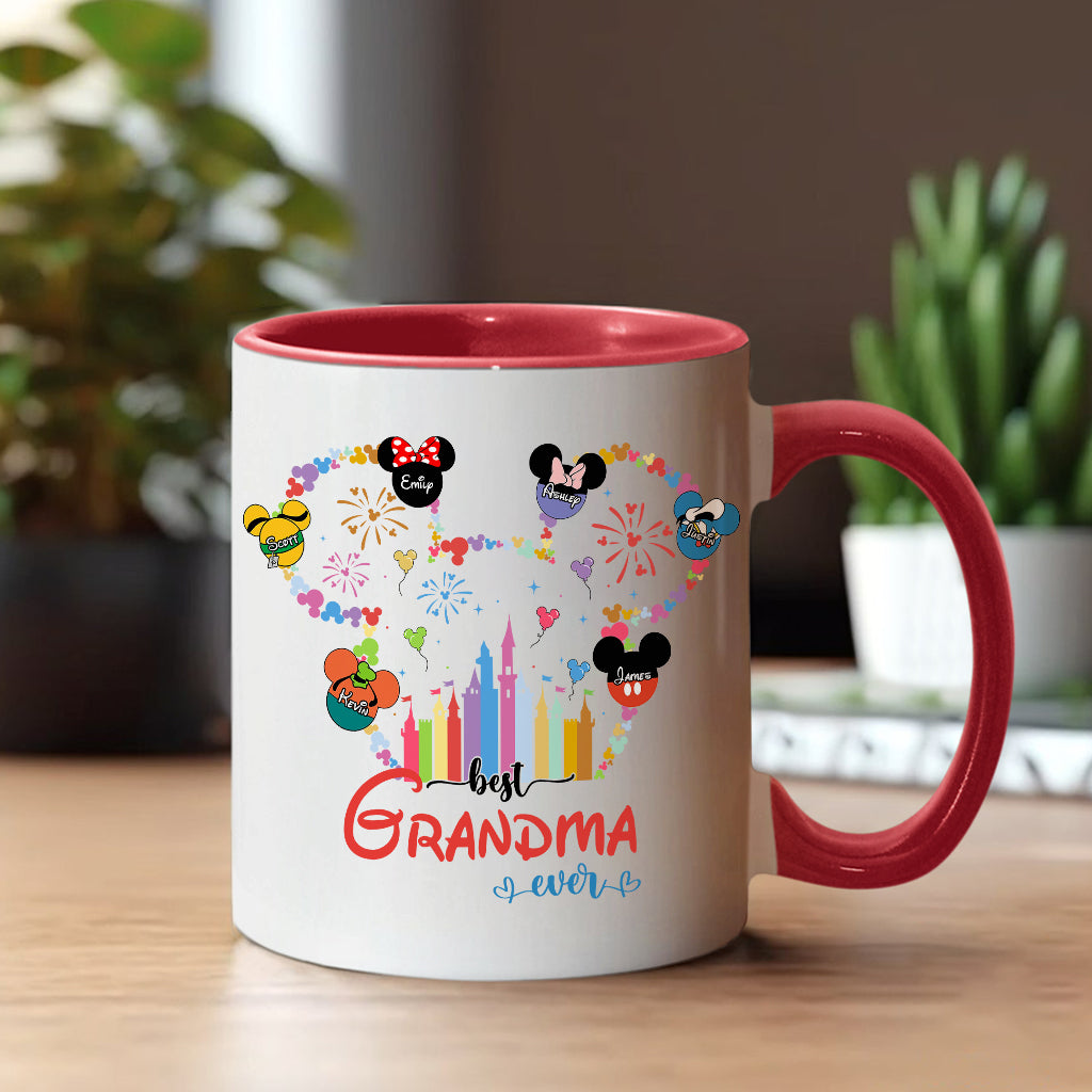 Personalized Grandma Accent Mug Custom Name Gift for Mother's Day Accent Mug GradoCreations