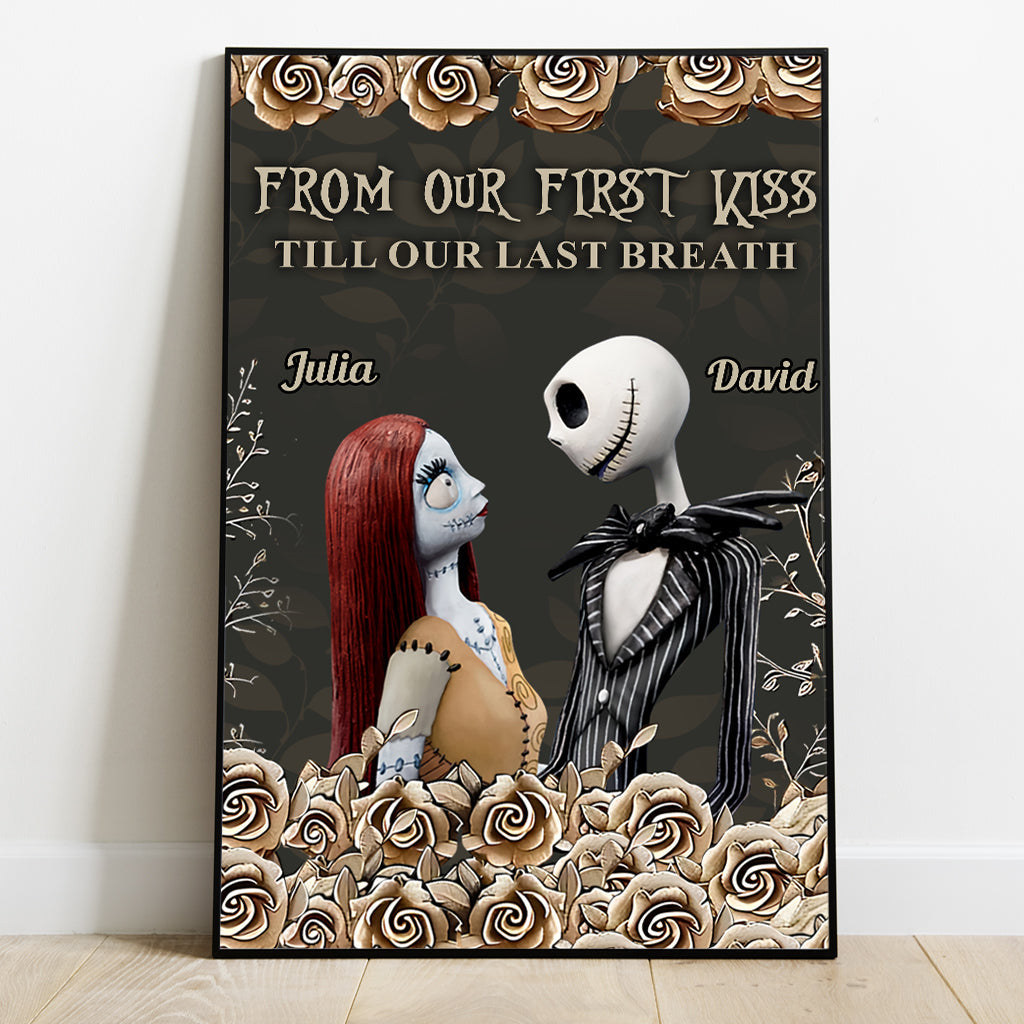 Personalized Nightmare Canvas Art for Couples Custom Name Gift Canvas And Poster GradoCreations