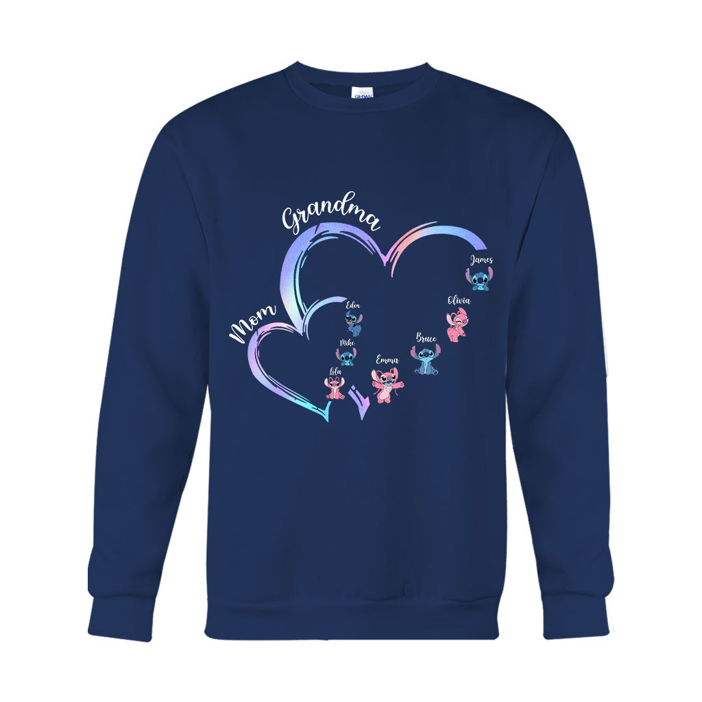 Personalized Grandma T-Shirt & Hoodie with Ohana Design for Family Gifts T-shirt & Hoodie GradoCreations