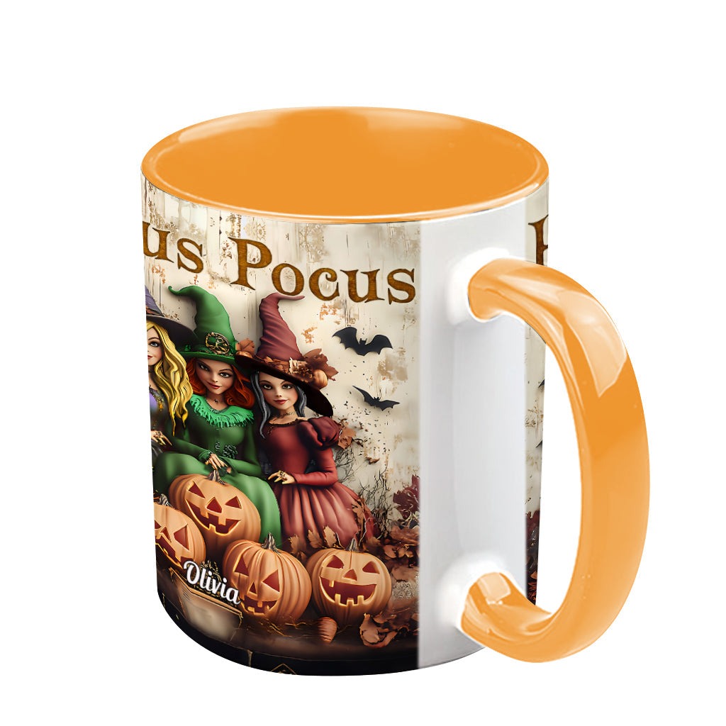 Personalized Hocus Pocus Witches Accent Mug Custom Name Gift Accent Mug GradoCreations