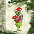 Personalized Grinch Christmas Ornament Custom Name Gift Ornament GradoCreations