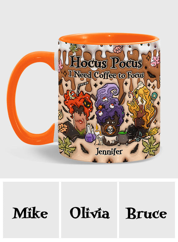 Personalized Three Witches Accent Mug for Fall Coffee Lovers Accent Mug GradoCreations