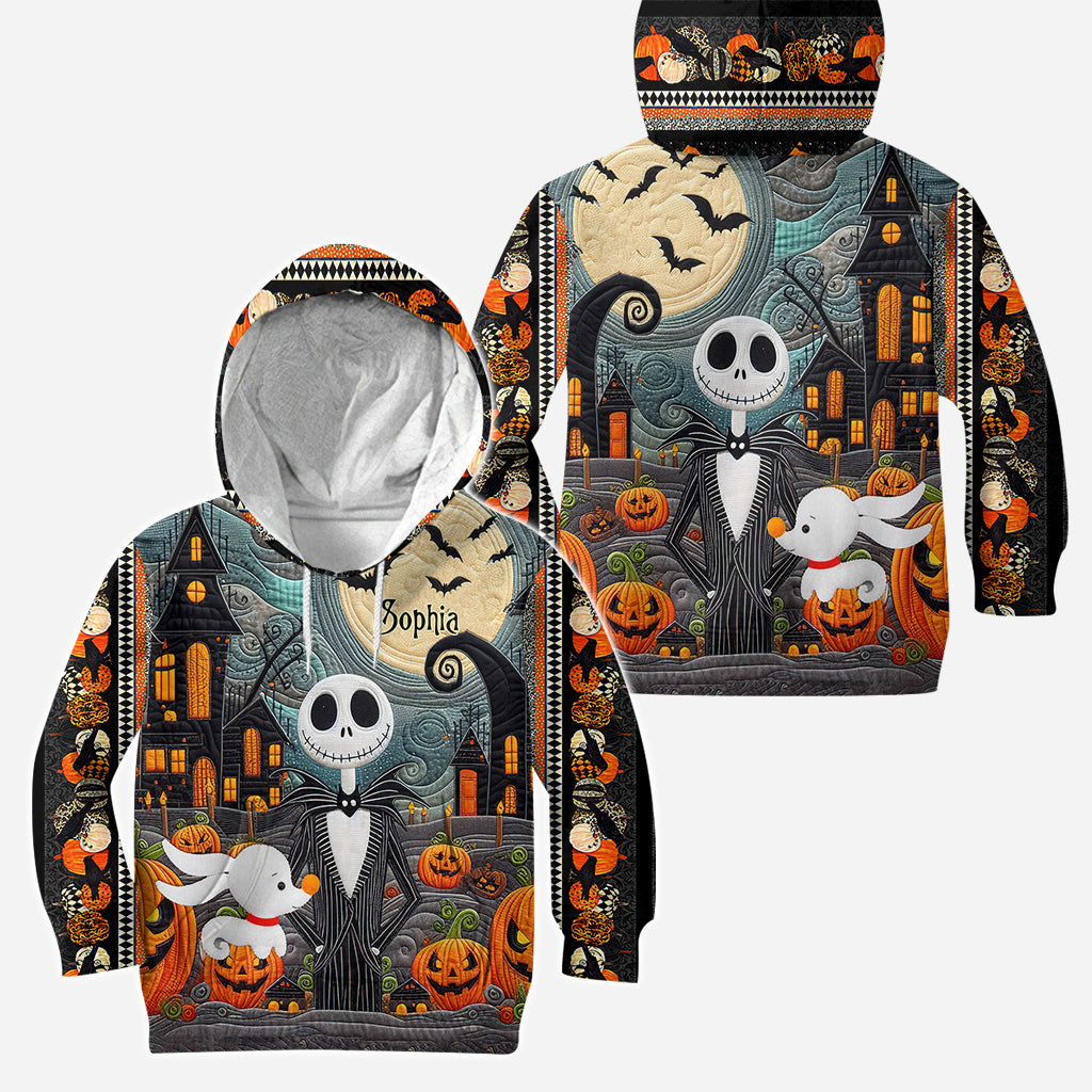 Personalized Halloween Hoodie & Leggings Set for Women | Custom Name Gift Hoodie & Leggings GradoCreations