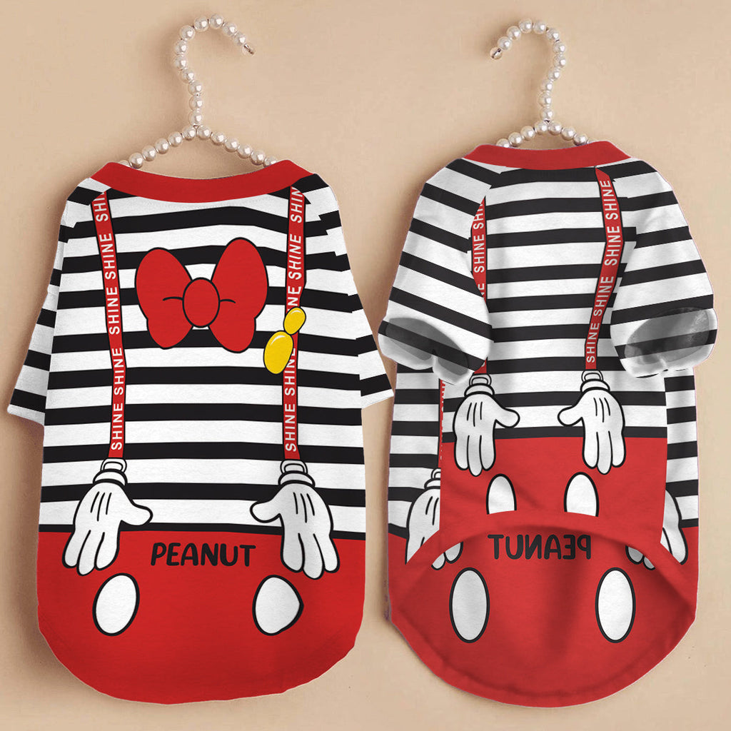Personalized Halloween Pet Shirt with Mouse Ears Costume for Dogs Pet Shirt GradoCreations