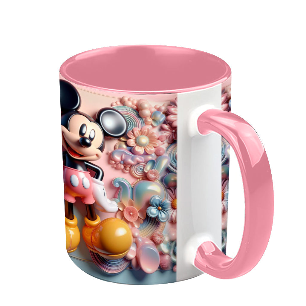 Personalized Ceramic Accent Mug with Magical Mouse Design for Christmas or Birthday Accent Mug GradoCreations