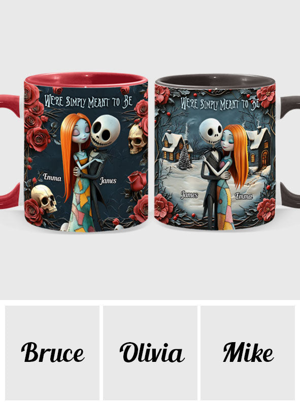 Personalized Nightmare Accent Mug Custom Name Gift for Couple Accent Mug GradoCreations