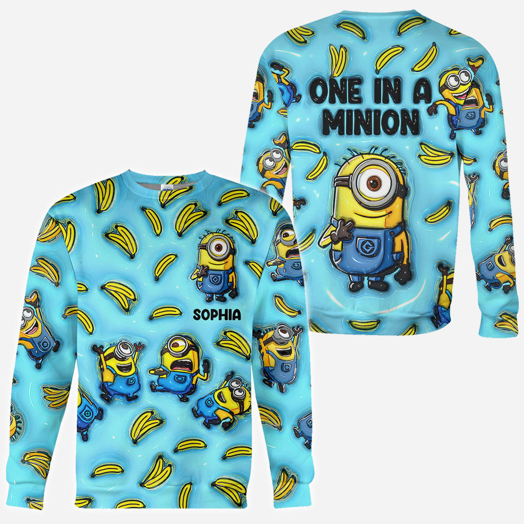 Personalized Minion All Over Shirt Custom Name Birthday Gift All Over Shirt GradoCreations