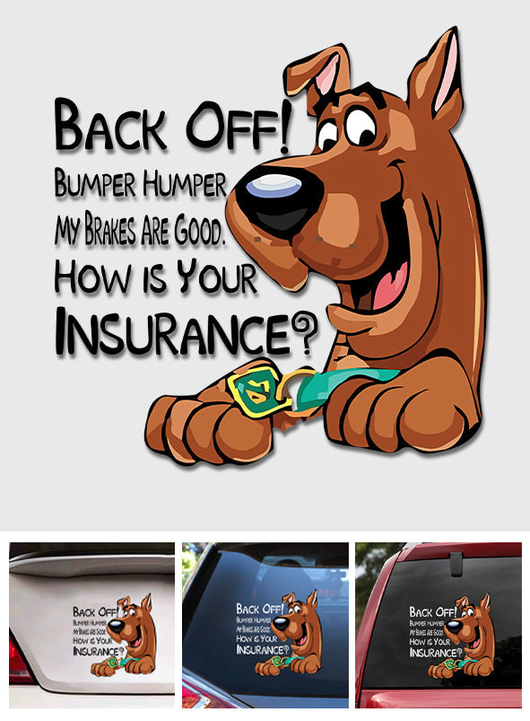 Personalized Cartoon Dog Bumper Sticker Decal for Cars - Fun Gift Decal Full GradoCreations
