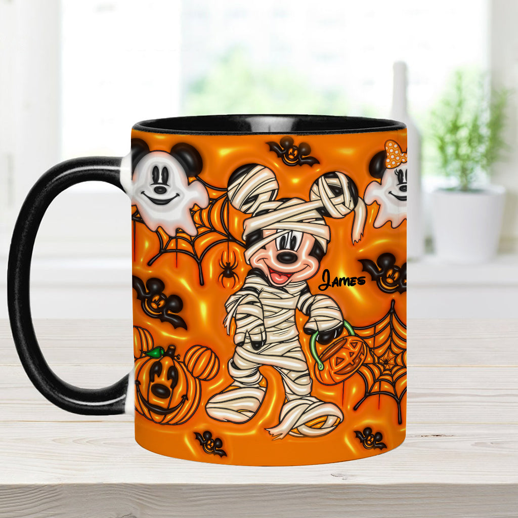 Personalized Halloween Accent Mug for Kids Custom Names Accent Mug GradoCreations