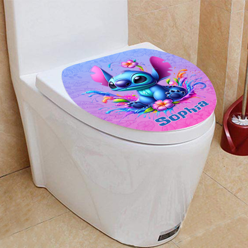 Personalized Ohana Bathroom Curtain & Mats Set Unique Gift for Kids Bathroom Curtain & Mats Set GradoCreations