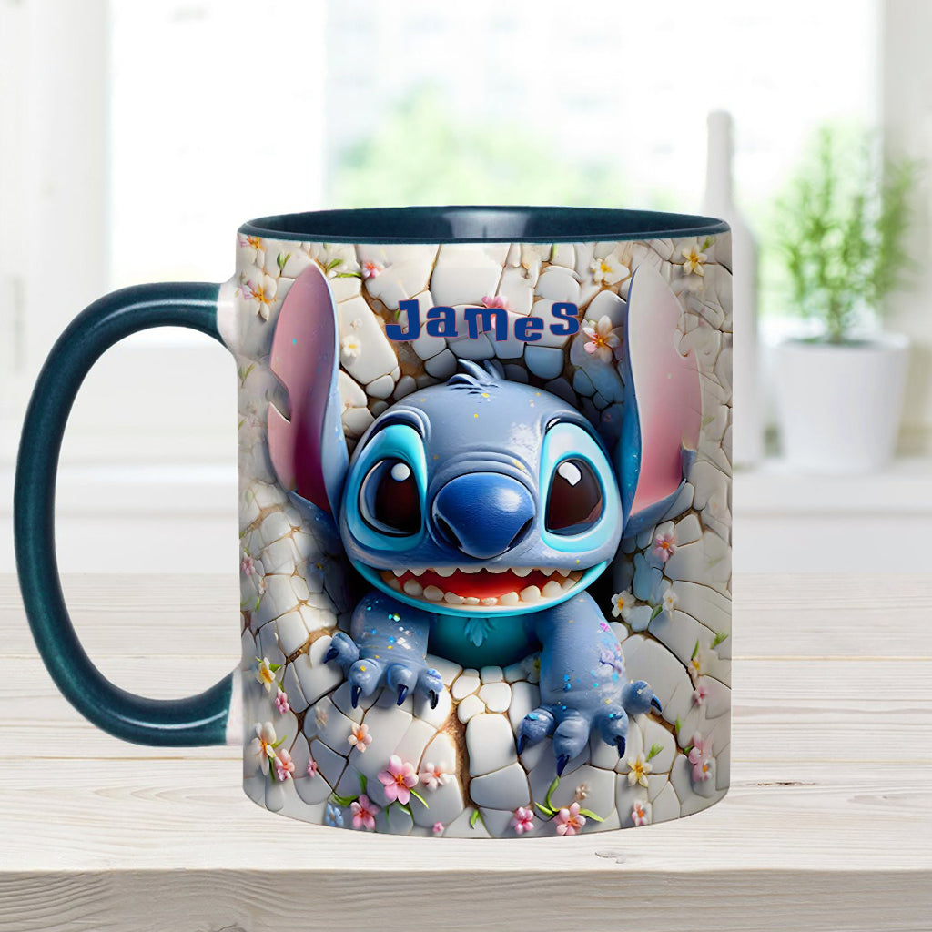 Personalized Ohana Accent Mug Custom Name Gift for Kids Accent Mug GradoCreations