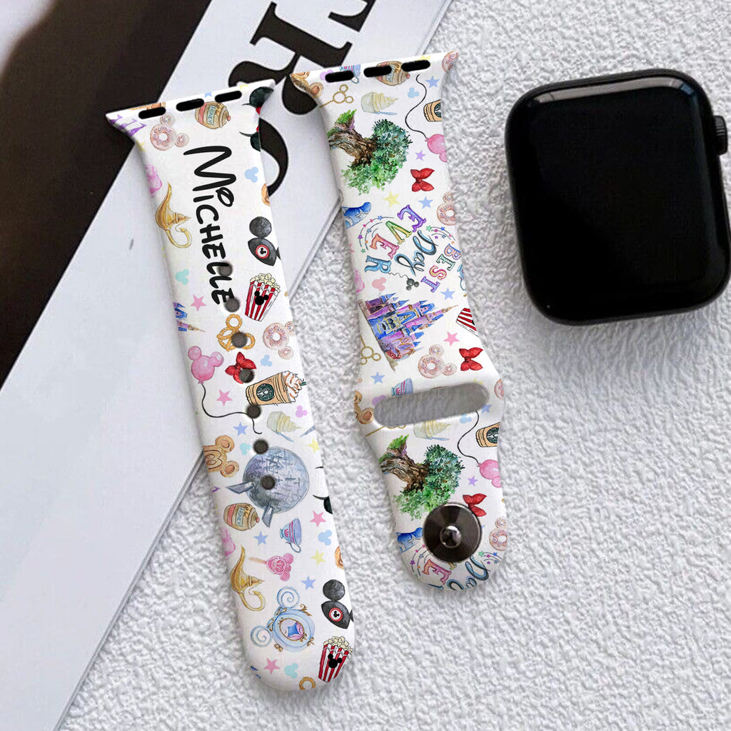 Personalized Mouse Ears Apple Watch Band Custom Name Gift Apple Watch Band GradoCreations