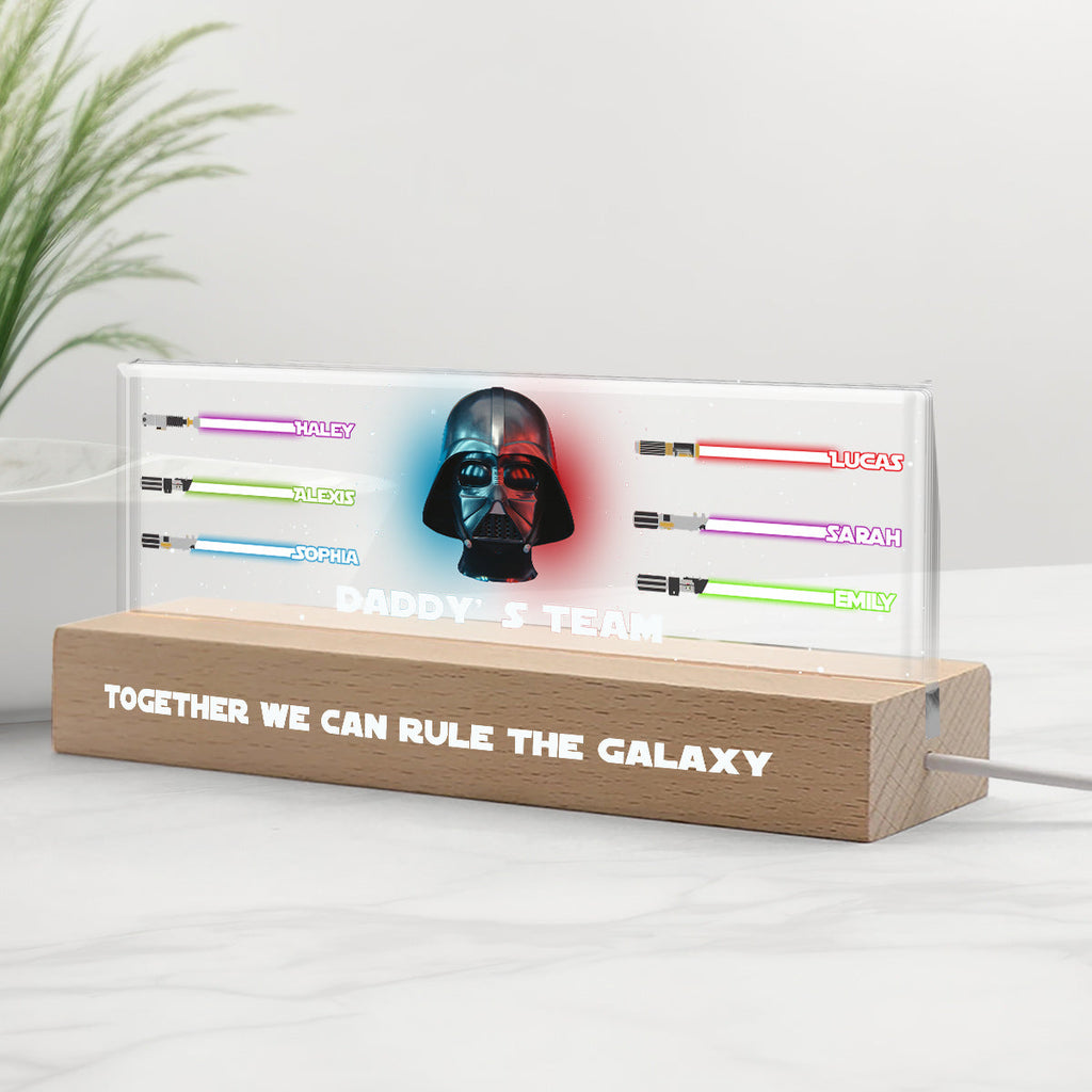Personalized LED Night Light - Custom Star Wars Gift for Dad Custom LED Night Light GradoCreations