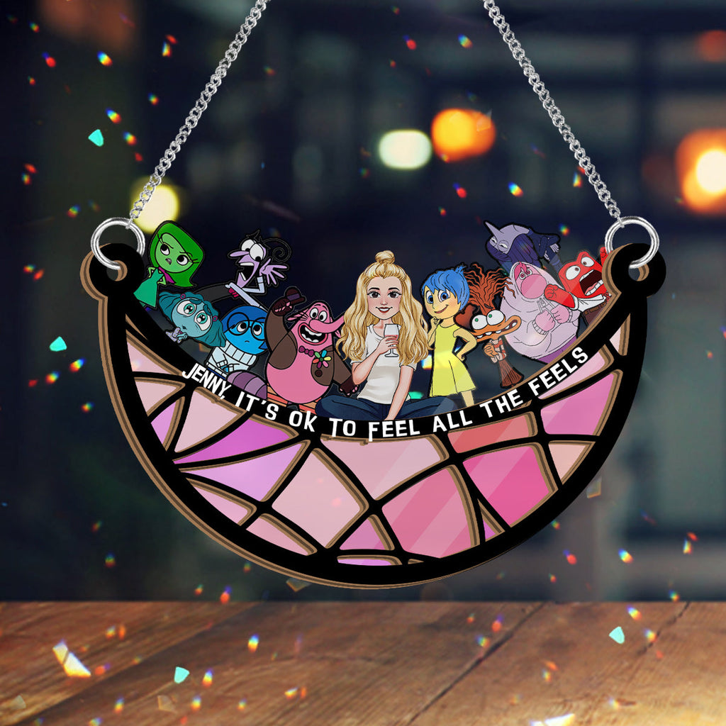 Personalized 2 Layered Suncatcher with Quotes for Home Decor Suncatcher GradoCreations