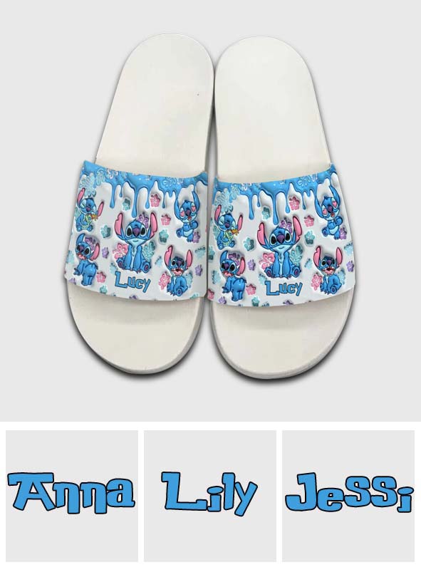 Personalized Ohana Slide Sandals Custom Name Gift for Family Slide Sandals GradoCreations