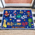 Personalized Doormat All Feelings Are Welcome Here for Family Doormat GradoCreations