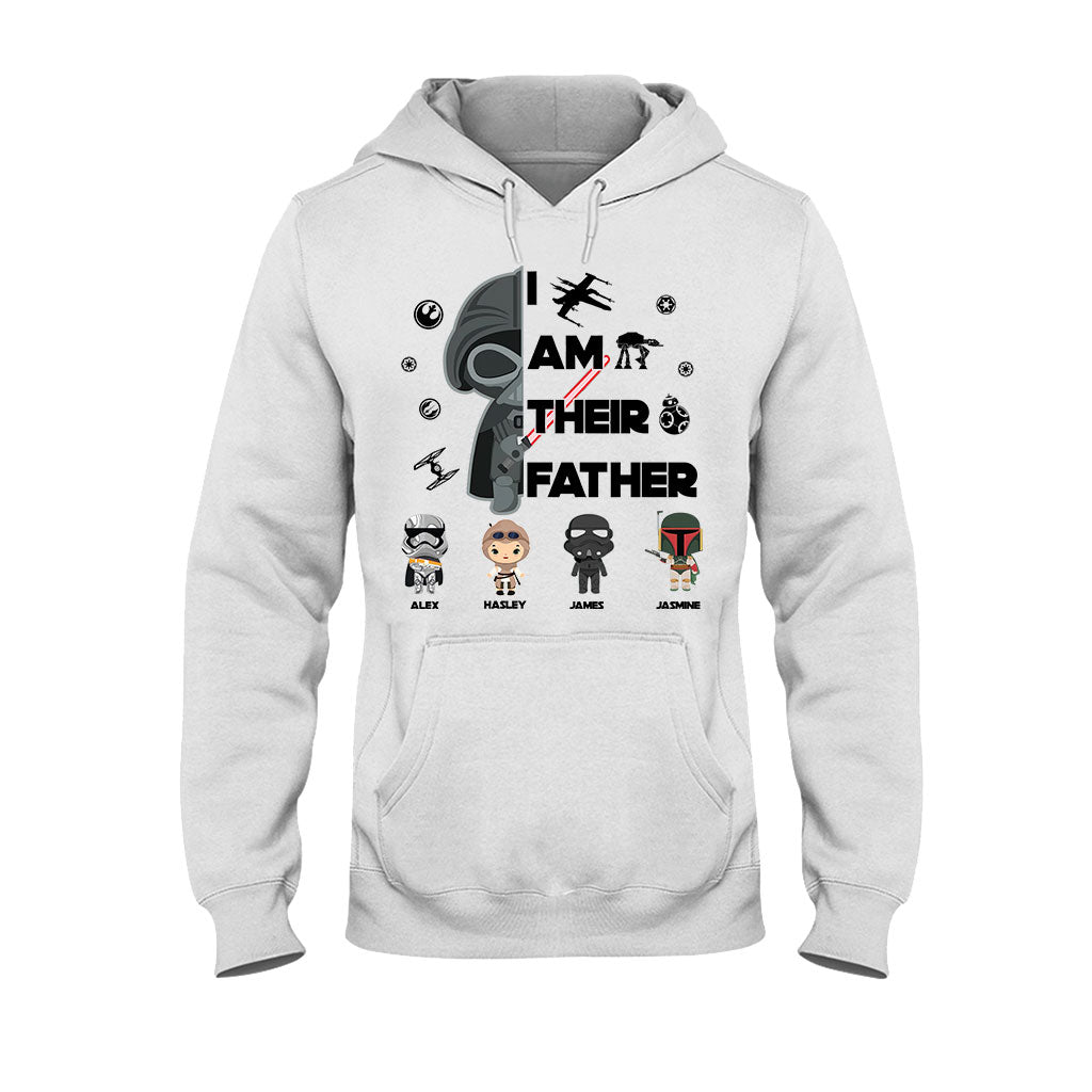 Personalized Star Wars T-Shirt & Hoodie Gift for Dad | Custom Names T-shirt & Hoodie GradoCreations